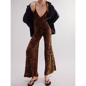 Norma Kamali Leopard Print Jumpsuit